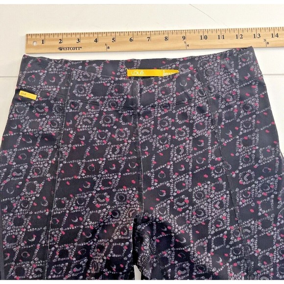 Lole Dark Blue Print Women Leggings/Joggers Size Small w Adjustable Waist - Picture 3 of 9